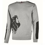 FELPA GIROCOLLO DIKE LION U-POWER - GREY SILVER