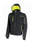 GIUBBOTTO IN SOFTSHELL U-POWER SPACE - BLACK CARBON