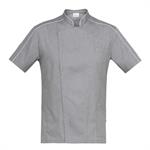 GIACCA CUOCO UNISEX MANICA CORTA VALERIO - GRIGIO