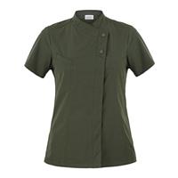 GIACCA CUOCO DONNA MANICA CORTA MEGAN - VERDE MILITARE