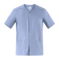 CASACCA UNISEX COLLO V E BOTTONI FRANCO - AZZURRO