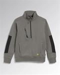 FELPA MEZZA ZIP HZ LITEWORK DIADORA UTILITY - STEEL GRAY