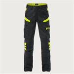 PANTALONI 2555 STF FRISTADS - NERO/GIALLO