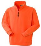 FELPA MEZZA ZIP GRABBY - ARANCIO