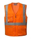 GILET MULTITASCA ALTA VISIBILITA' KEN LUCENTEX - ARANCIO