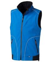 GILET IN SOFTSHELL PRESTON - ROYAL/NERO